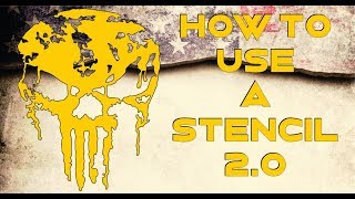 How to use a stencil 2.0 | Branson Cerakote