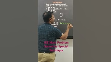 JEE MAIN PROBLEM SOLVED BY SPECIAL DETERMINANT 🔥🔥 | JEE MAIN AND ADVANCED | DR. VIPIN JAISWAL