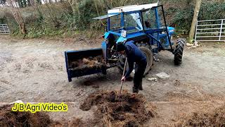 Spreading dung the HARD WAY