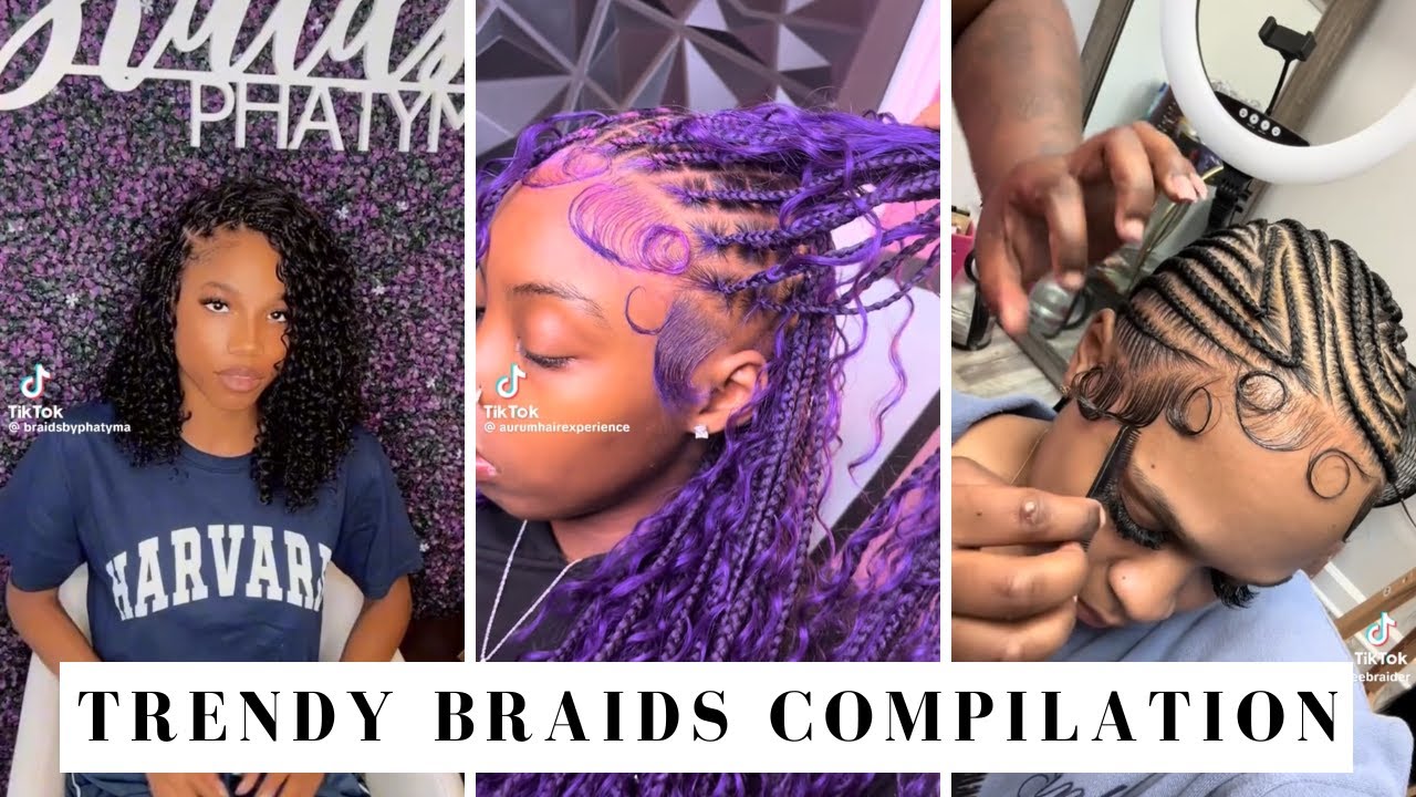 Braided Hairstyles TikTok Compilation | Stunning & Creative Braids