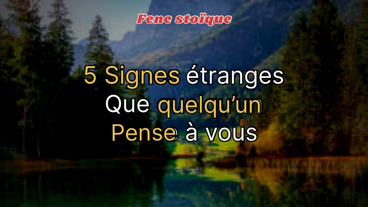 Ce N’est Pas Un Hasard… Quelqu’un Pense à Toi