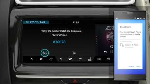 How to use Bluetooth phone pairing with InControl Touch Pro | Jaguar E-PACE (17MY)