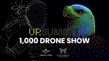 1,000 Drones at 2025 UP Summit #droneshow #jetsonONE #OttoAerospace #NavierN30 #tesla #teslabotgen3