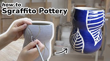 How to Sgraffito Pottery // Step-by-step Sgraffito Tutorial