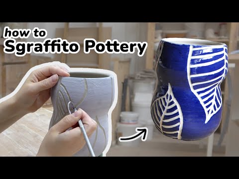 How to Sgraffito Pottery // Step-by-step Sgraffito Tutorial