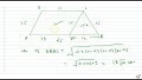 Find the area of a trapezium whose parallel sides `25 c m ,13 c m` and other sides are `15 c ma...