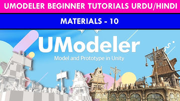 Materials Umodeler#10 | Modeling in unity with umodeler