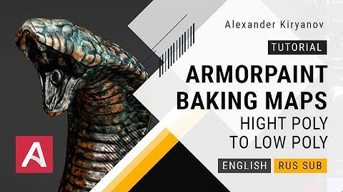 ArmorPaint Baking the maps from highpoly to lowpoly