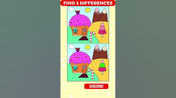 Visual quiz: find the difference! #1077 #spotthedifference #findthedifference #間違い探し #脳トレ