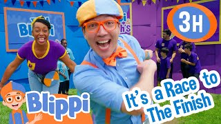 Blippi Game Show: Episode 3  Race to the Finish + More | Blippi and Meekah Best Friend Adventures