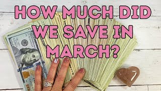 End of Month Savings Total | How much did we save in March?? #savingmoney #sinkingfunds