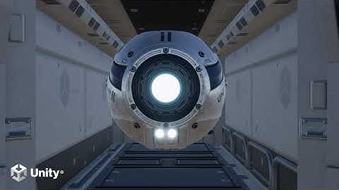 Unity Sci-Fi scene tutorial / No lighting (Before)