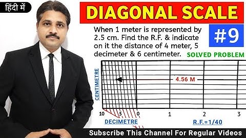HOW TO DRAW DIAGONAL SCALE (QUE.NO.9) | UNIT : ENGINEERING SCALE @TIKLESACADEMYOFMATHS