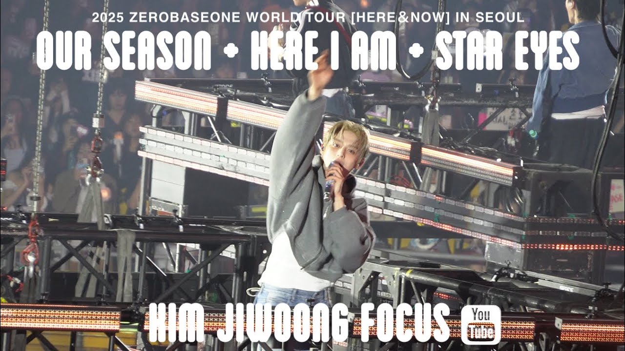 251003 'Our Season + Here I Am + Star Eyes' -ZEROBASEONE [HERE&NOW] | KimJiwoong Focus | fancam 