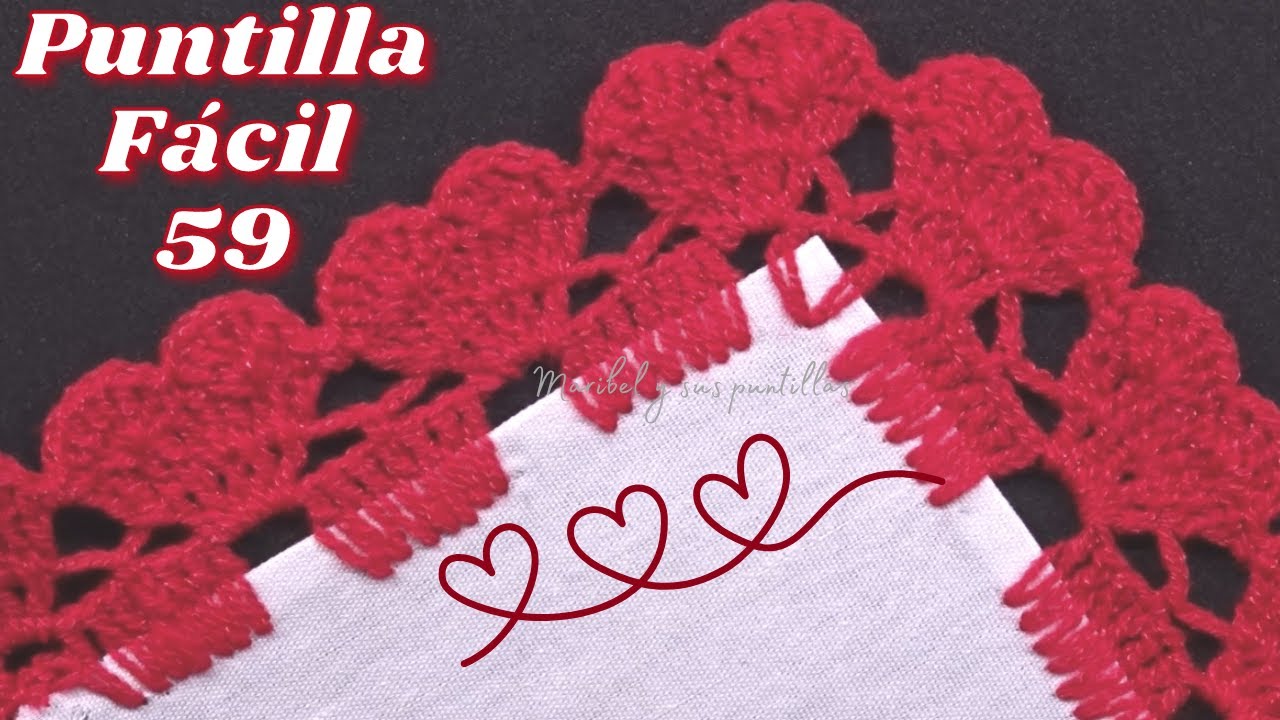PUNTILLA FÁCIL #59 | CORAZONES PEQUEÑOS 💖💕💘