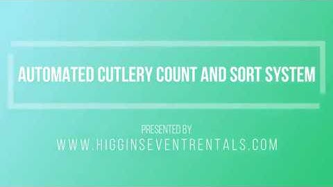 PV2000 - Automated Cutlery Sorting + Counting System