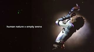 human nature as if michael jackson was performing in an empty arena (arena effects + echo)