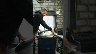 Continuing the production of handpan and filming the working moments#guda #gudadrum #handpan