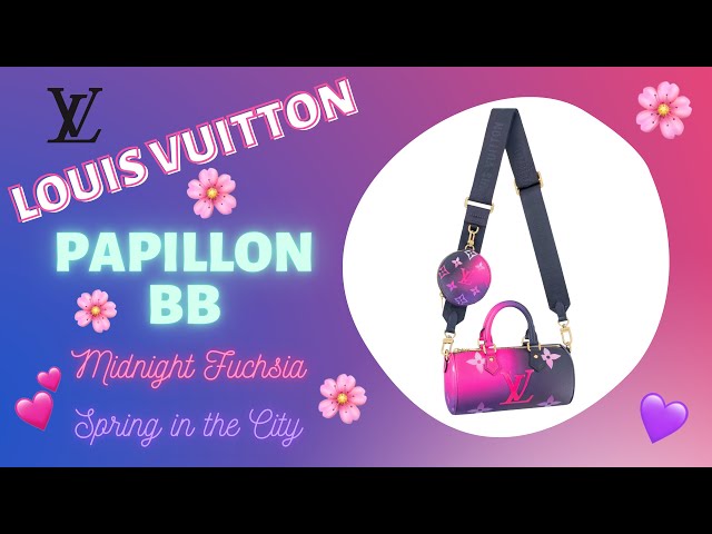 Louis Vuitton Midnight Fuchsia Papillon BB 🌸 Spring in the City 2022 