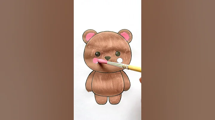 Cute bear 🐻✨🫶🏻 #art #colors #cute #drawing #cartoon #bear #animals #painting #artwork #art thumbnail