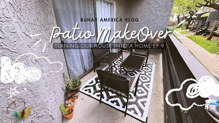 BUHAY AMERICA: Patio MakeOver, Turning Our House Into A Home EP9, gardening, cleaning vlog