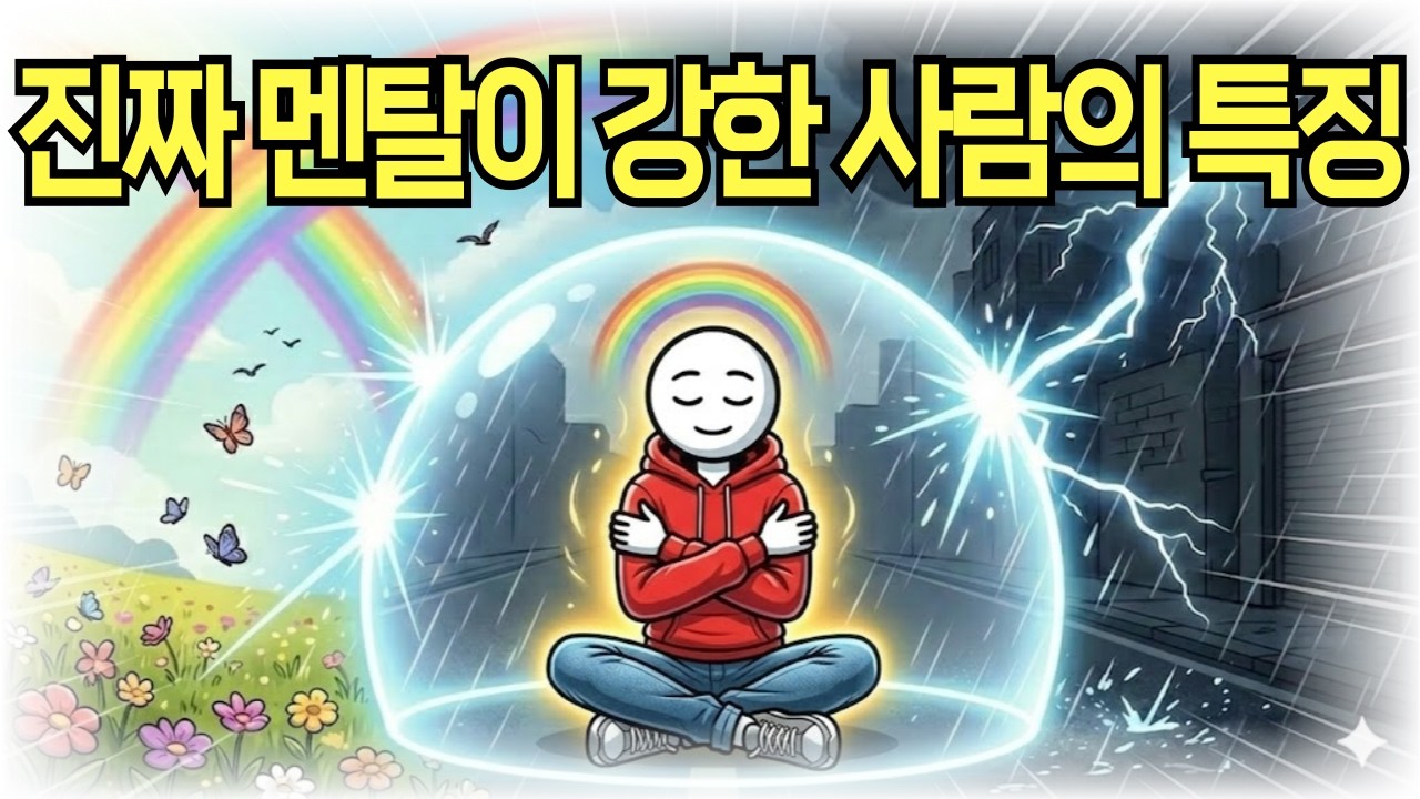 착한 척 참는 게 멘탈이 센 게 아닙니다! 진짜 멘탈 강한 사람이 위기 때 '숨 쉬듯' 하는 행동