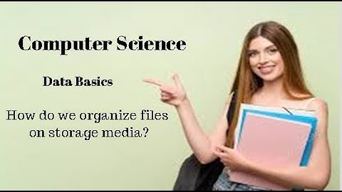 2nd Year Computer Science Ch 1 (How do we organize files on storage media?)