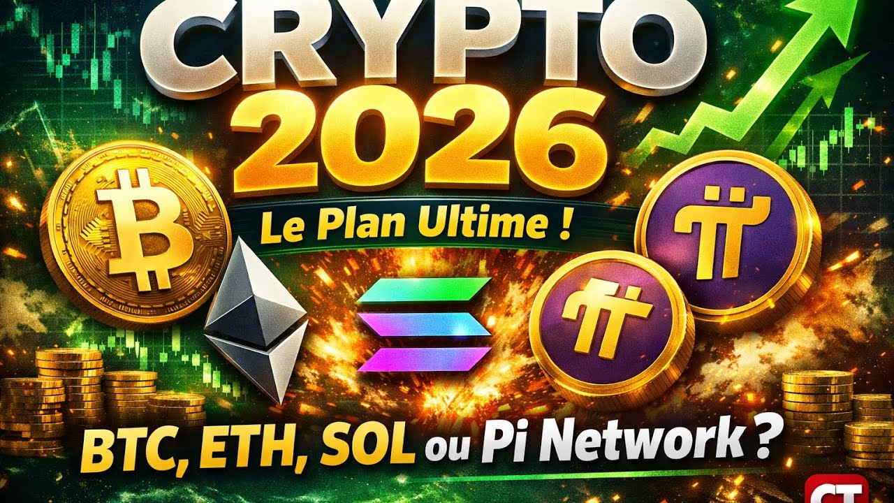 Crypto 2026 : Le Plan Ultime. BTC, ETH, SOL ou l’explosion Pi Network ?