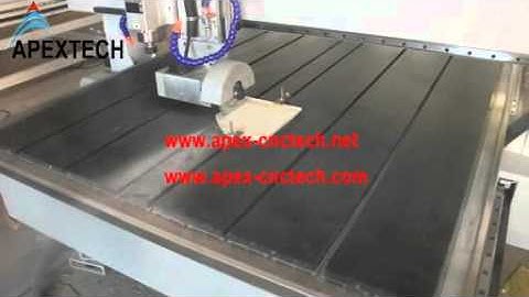 apex cnc stone router cutter and saw cutting on grantie floors