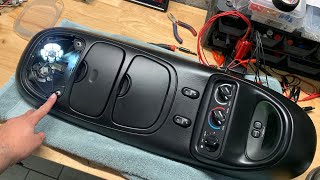Excursion Overhead Console Overhaul w/ Mods on new buttons and LED bulbs
