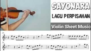 Free Sheet || Sayonara - Lagu Perpisahan || Violin Sheet Music