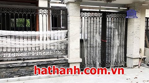 Cổng cửa sắt va lan can sắt mỹ thuật giá rẻ tại Bắc Ninh