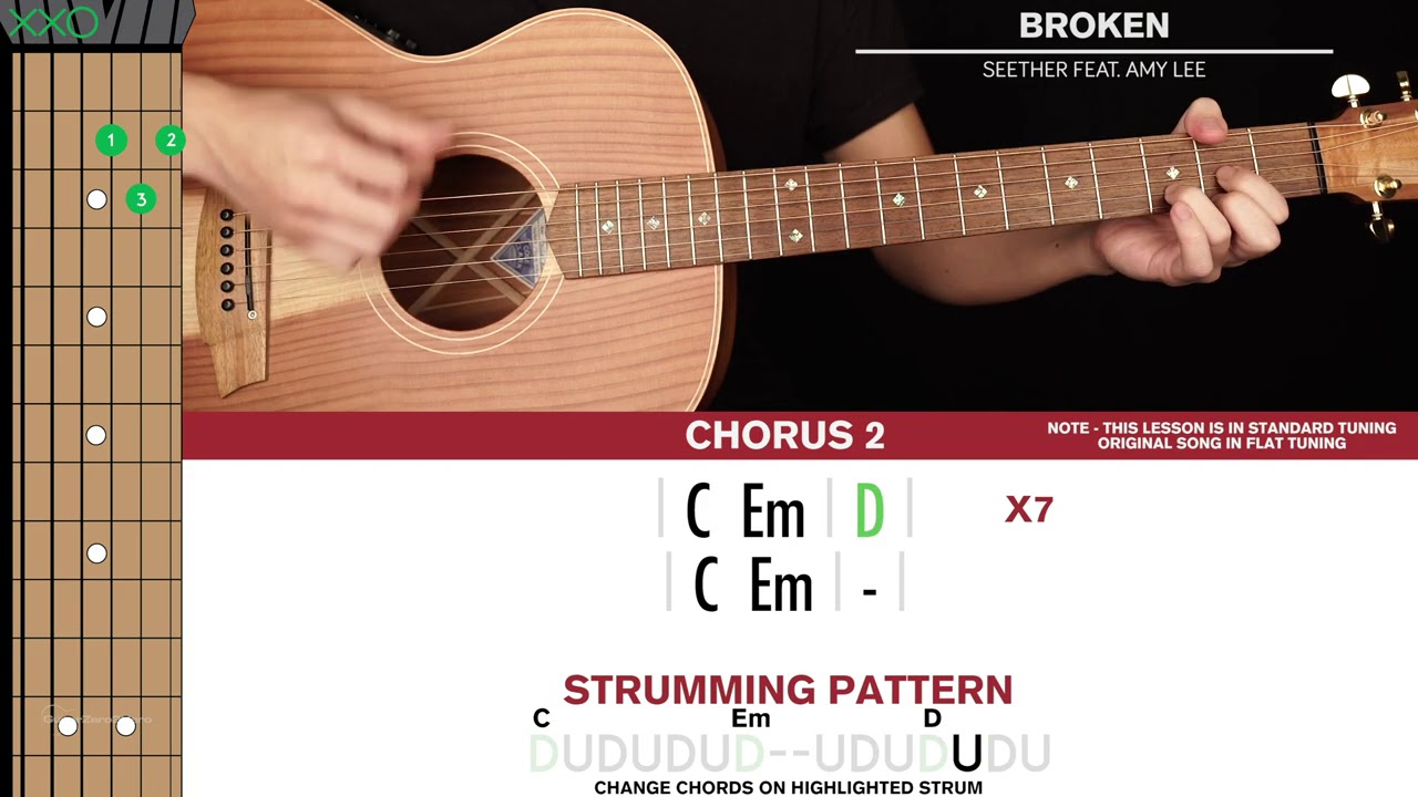 Broken Guitar Cover Seether & Amy Lee 🎸|Tabs + Chords| - YouTube