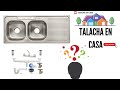 Instalación de Fregadero con doble Tarja de Aluminio Inoxidable