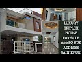 luxury Triplex house for sale in sainikpuri 200 sq yds SOLD OUT 3 HOUSES