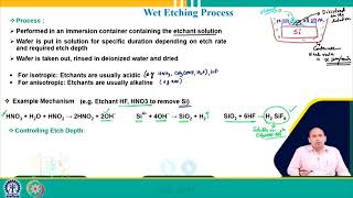 MEMS Fabrication Process: Part-4 #swayamprabha