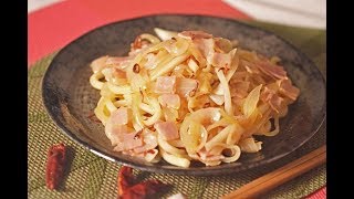 ペペロンチーノうどん｜Party Kitchen - パーティーキッチンさんのレシピ書き起こし