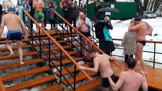 Белгород в Старом Осколе Зимнее плавание 4 февраля 2018 Winterswimming