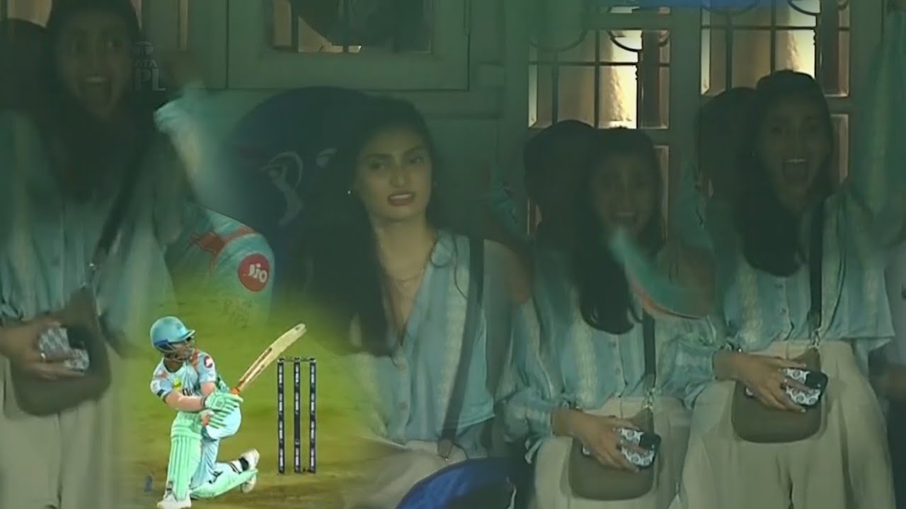 KL Rahul Gf Athiya Shetty Reaction On Ayush Badoni Six On Shivam Dube Bowling CSK vs LSG GG With MSD
