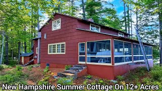 New Hampshire Waterfront House On 12+ Acres /NH Real Estate  Summer Cottages / Sam Merrills