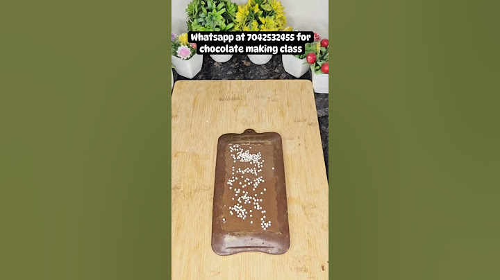 Start your chocolate business from home. Whatsapp at 7042532455 for chocolate making class.....