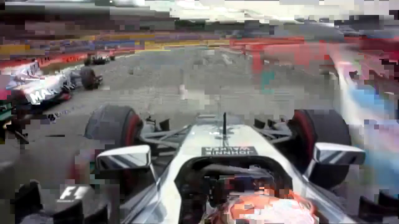 F1 Kevin Magnussen Flips Over Felipe Massa Germany 2014