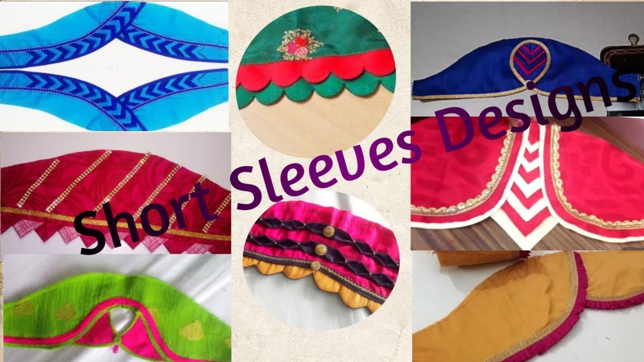 Very easy short sleeves blouse design image/half sleeves design/short