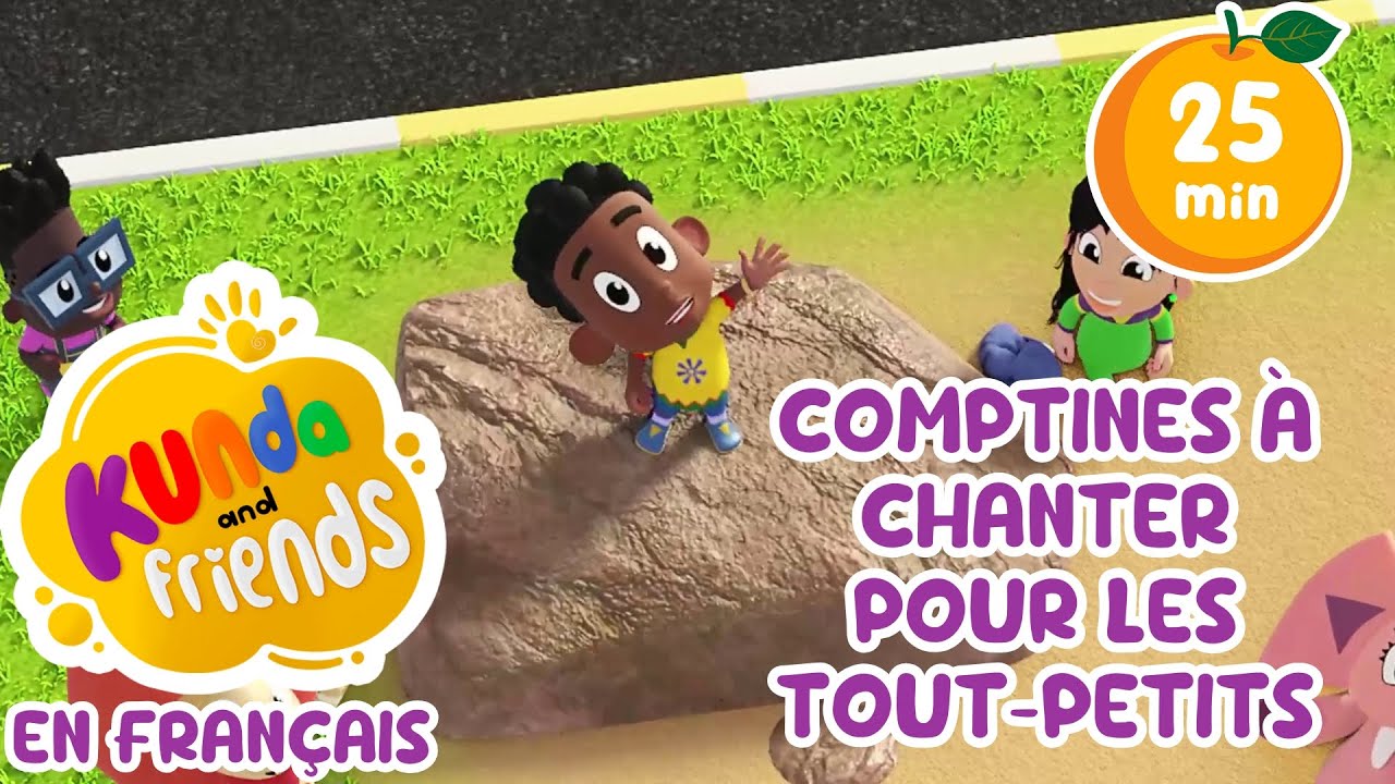 Comptines à chanter pour les tout-petits | Dessins animés éducatifs – Kunda et ses amis