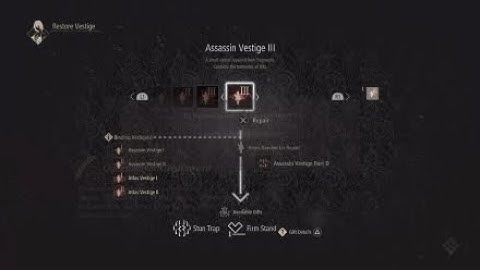 Code Vein - Restoring Assassin Vestige III