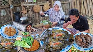 Mantap.. PEPES IKAN , Sambel Pedas, Lalapan Pete, Masakan Kampung