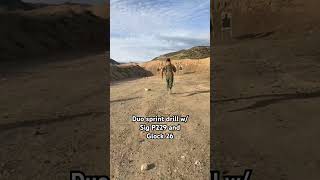 Duo sprint drill w/ Sig P229 and Glock 26