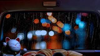 Van Camping in Heavy Rain | Rain for Sleep Car Camping / Rain Car Camping