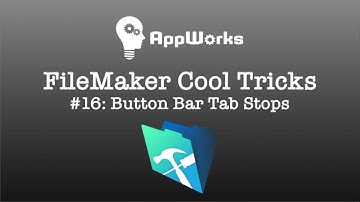 FileMaker Cool Trick #16: Button Bar Tab Stops