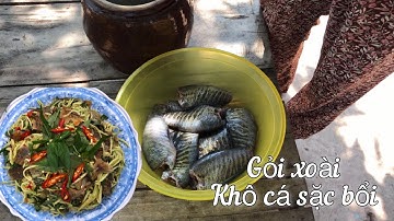 Gỏi xoài khô cá sặc bổi | Bữa cơm gia đình | Cuộc sống vùng biên Việt Cam